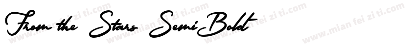 From the Stars SemiBold字体转换